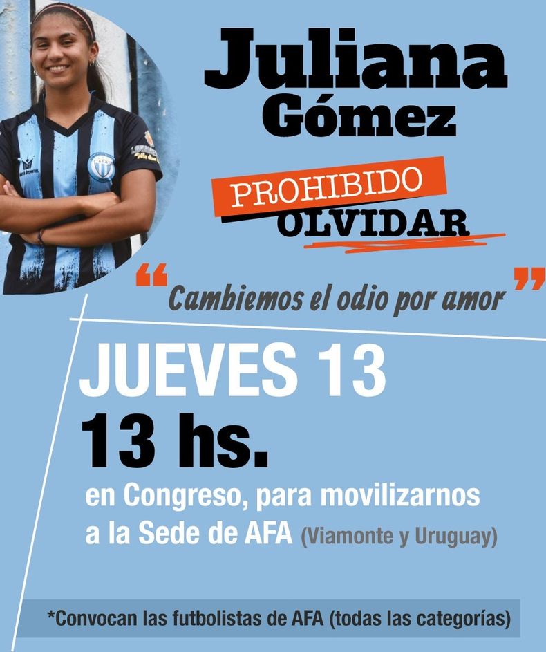Así es la convocatoria para para la movilización por Juliana Gómez.
