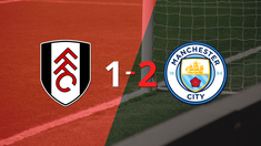 manchester city gano por 2-1 en su visita a fulham