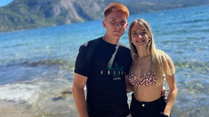 Valentín Barco y su novia, Agustina Sequeira. Valentín Barco y su novia, Agustina Sequeira.