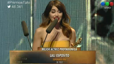 Lali Espósito ganó como Mejor Actriz y le dedicó el premio a Mariano Martínez Lali Espósito ganó como Mejor Actriz y le dedicó el premio a Mariano Martínez