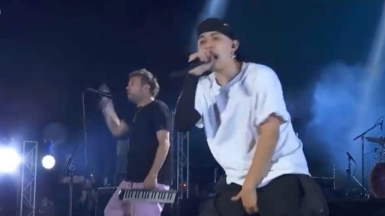 Trueno apareció en el cierre del show de Gorillaz.