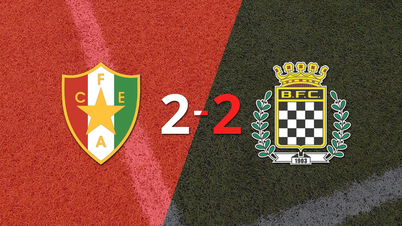 Boavista sacó un punto luego de empatar a 2 goles con Estrela Amadora