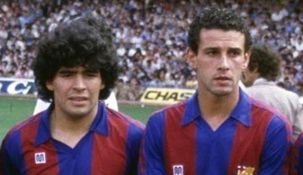 Maradona y Moreno brillaron en el Barcelona de los 80.