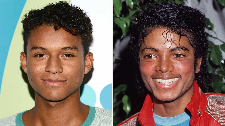 Jaafar Jackson y Michael Jackson.