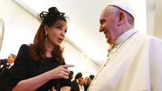 La expresidenta y el papa Francisco, juntos.