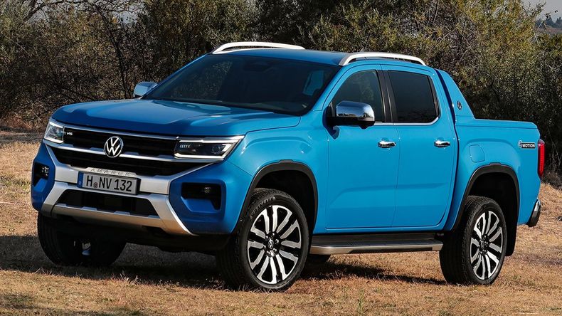Así luce la renovada VW Amarok europea. 