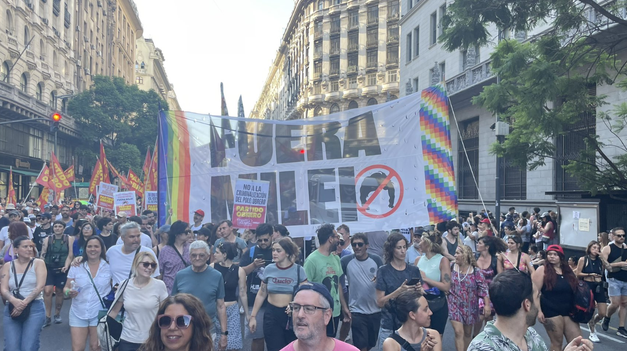 La marcha del sábado 1° de febrero llegó a medios de todo el mundo.