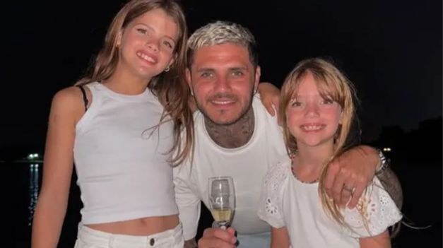 Mauro Icardi no pudo pasar el Día del Padre con sus hijas.