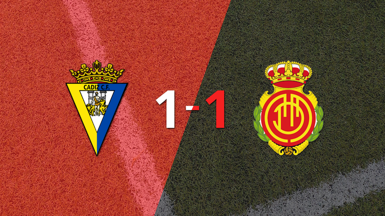 Un autogol de Omar Mascarell empató 1-1 el duelo entre Cádiz y Mallorca