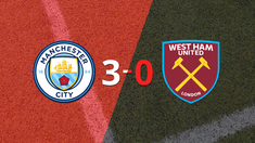manchester city liquido en su casa a west ham united por 3 a 0