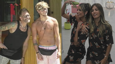 Nacho con su papá y Julieta junto a su hermana. Nacho con su papá y Julieta junto a su hermana.