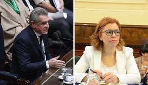 Agustín Rossi y Karina Banfi.