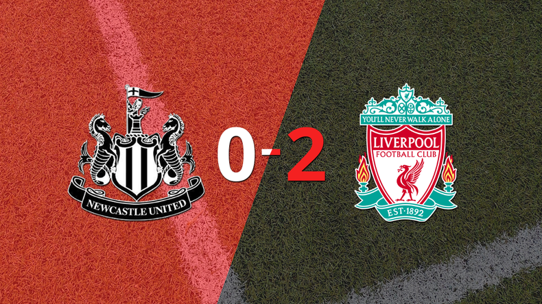 Liverpool le ganó como visitante a Newcastle United por 2 a 0