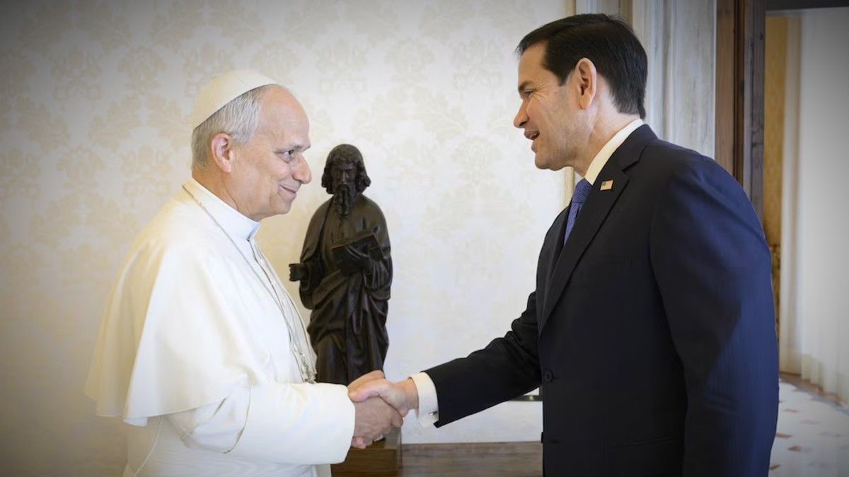 Tras las tensiones con Donald Trump, el papa León XIV recibió a Marco Rubio