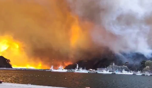 Al menos una persona murió y más de 80 viviendas tuvieron daños por un incendio forestal en Japón.