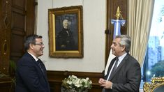 Alberto Fernández se reunión con Germán Martínez. Alberto Fernández se reunión con Germán Martínez.