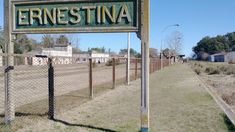 La estación del pueblo de Ernestina. La estación del pueblo de Ernestina.