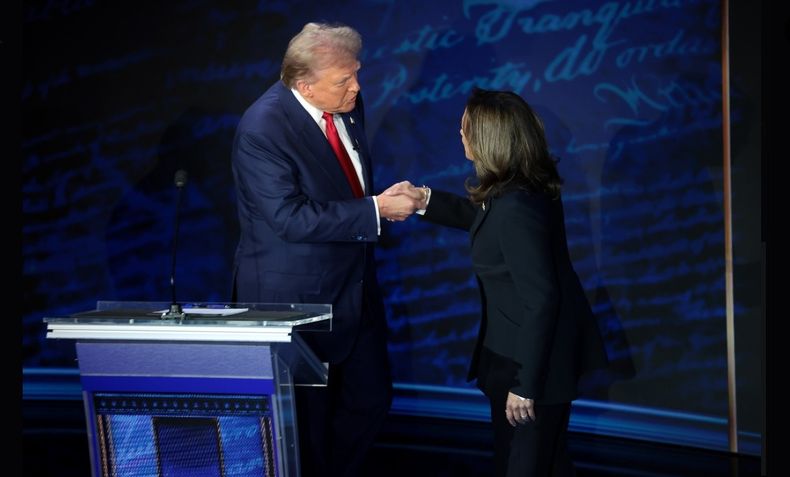 Donald Trump y Kamala Harris.