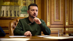 El presidente de Ucrania, Volodimir Zelenski. El presidente de Ucrania, Volodimir Zelenski.