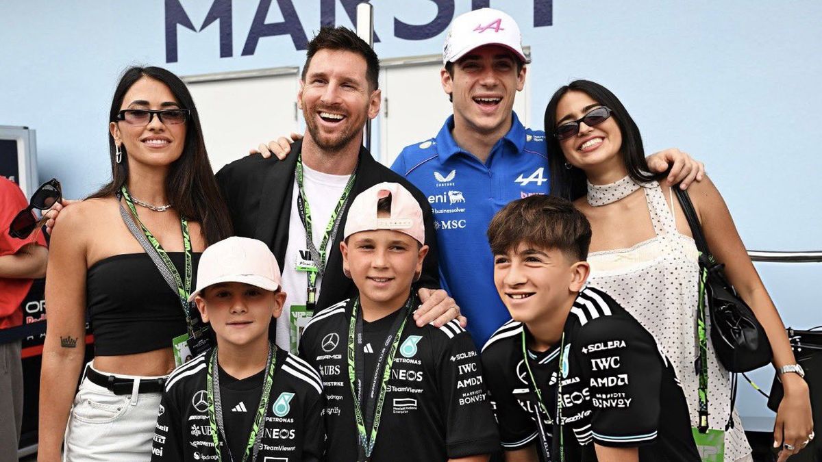 Video: así fue el encuentro entre Lionel Messi y Franco Colapinto en la previa del Gran Premio de Miami
