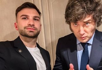 El promotor cripto Mauricio Novelli junto al presidente Javier Milei. El promotor cripto Mauricio Novelli junto al presidente Javier Milei.