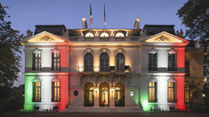 El imponente Palacio Alvear, sede de la Embajada de Italia.