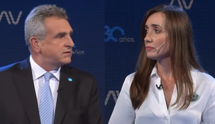 Agustín Rossi y Victoria Villarruel en TN.