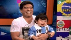 En el Día del Padre, Maradona se mostró por primera vez con su hijo En el Día del Padre, Maradona se mostró por primera vez con su hijo