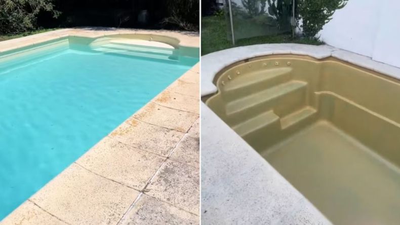 &nbsp;Quiso pintar la pileta como una tendencia en redes y el resultado fue pésimo: Esto me pasa por....