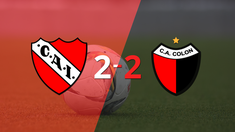 independiente y colon igualaron por 2 en un vibrante partido