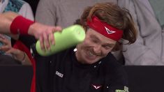 Rublev y un momento de gran enojo. Rublev y un momento de gran enojo.