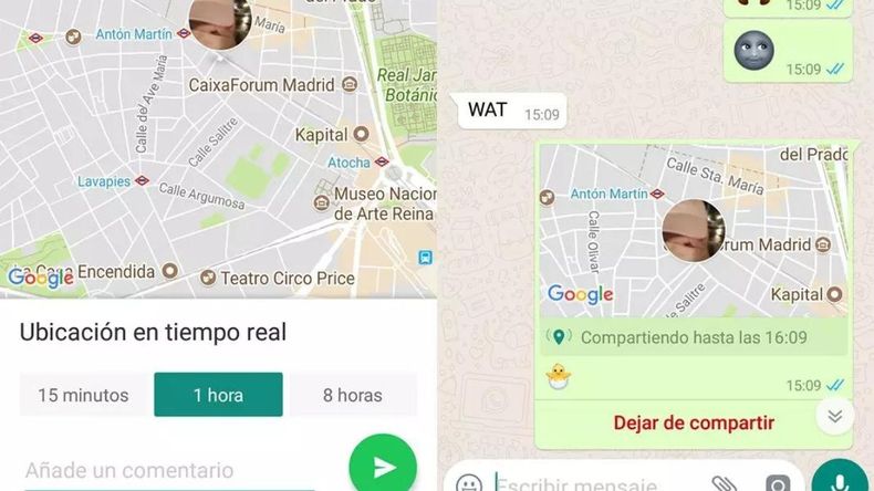 Gracias a las actualizaciones recientes, ambas aplicaciones incorporaron la función de compartir la ubicación en tiempo real, lo que facilita que los contactos sepan con precisión dónde se encuentra el usuario.  