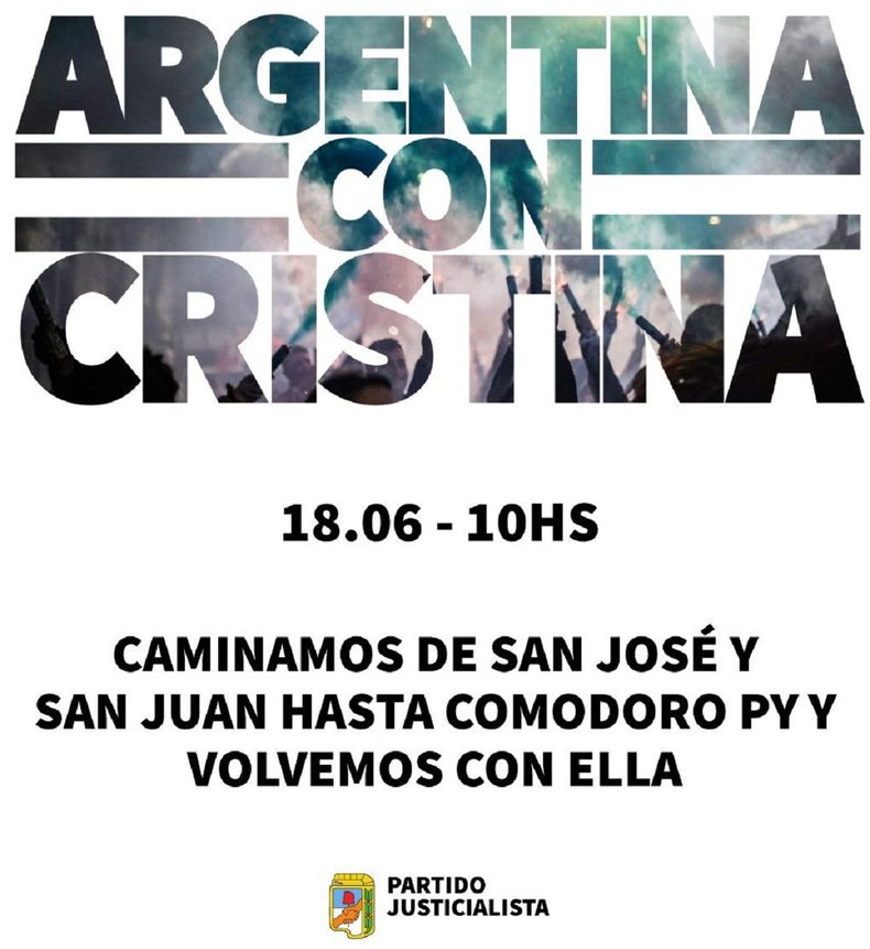 El comunicado del PJ.