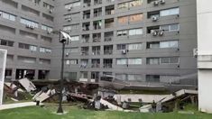 Derrumbe en el complejo habitacional Estación Buenos Aires en Parque Patricios. Derrumbe en el complejo habitacional Estación Buenos Aires en Parque Patricios.