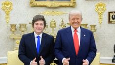 Trump halagó a Milei. Trump halagó a Milei.