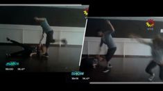 La caída de Paula Chaves y Lizy Tagliani durante el ensayo de la salsa de tres La caída de Paula Chaves y Lizy Tagliani durante el ensayo de la salsa de tres