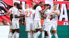 Los jugadores del equipo alemán celebran el triunfo en Miami. Los jugadores del equipo alemán celebran el triunfo en Miami.