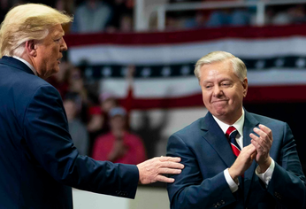 Donald Trump y Lindsey Graham.