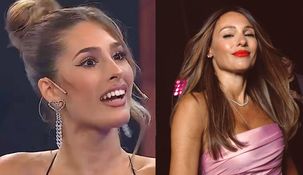 Pampita y Juli Poggio en la alfombra roja.