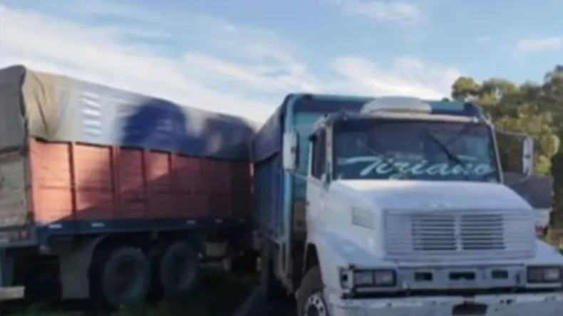 Este es el camión que presuntamente arrolló al agresor.
