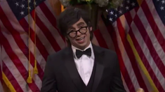 Marcello Hernández interpretó a Javier Milei. Marcello Hernández interpretó a Javier Milei.