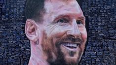 El imponente mural en homenaje a Lionel Messi en Berazategui.&nbsp;
