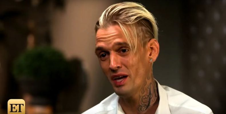 Aaron Carter lloró tras ser detenido