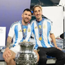Matías Manna junto a Lionel Messi.