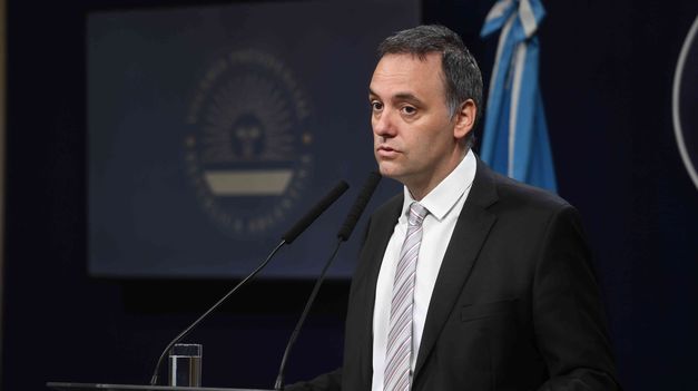 Manuel Adorni, vocero presidencial.