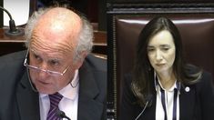 Oscar Parrilli y Victoria Villarruel.