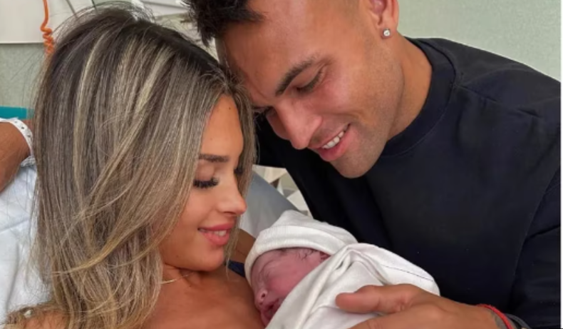 Lautaro Martinez y Agustina Gandolfo fueron padres por segunda vez.&nbsp;