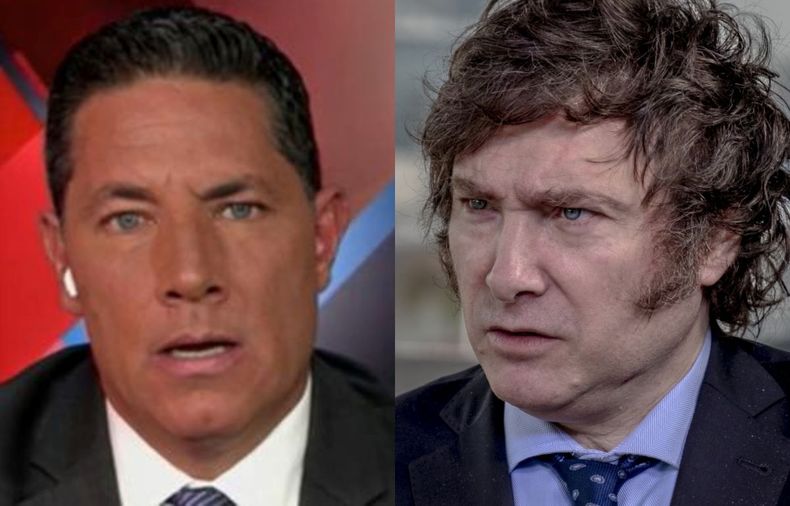 El conductor criticó la posición del libertario para cuidarse de hablar en la cadena CNN en español