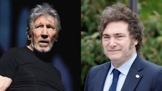 Roger Waters y Javier Milei. Roger Waters y Javier Milei.