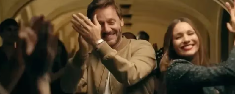 Pampita y Benjamín Vicuña se reencontraron en la grabación de un comercial.